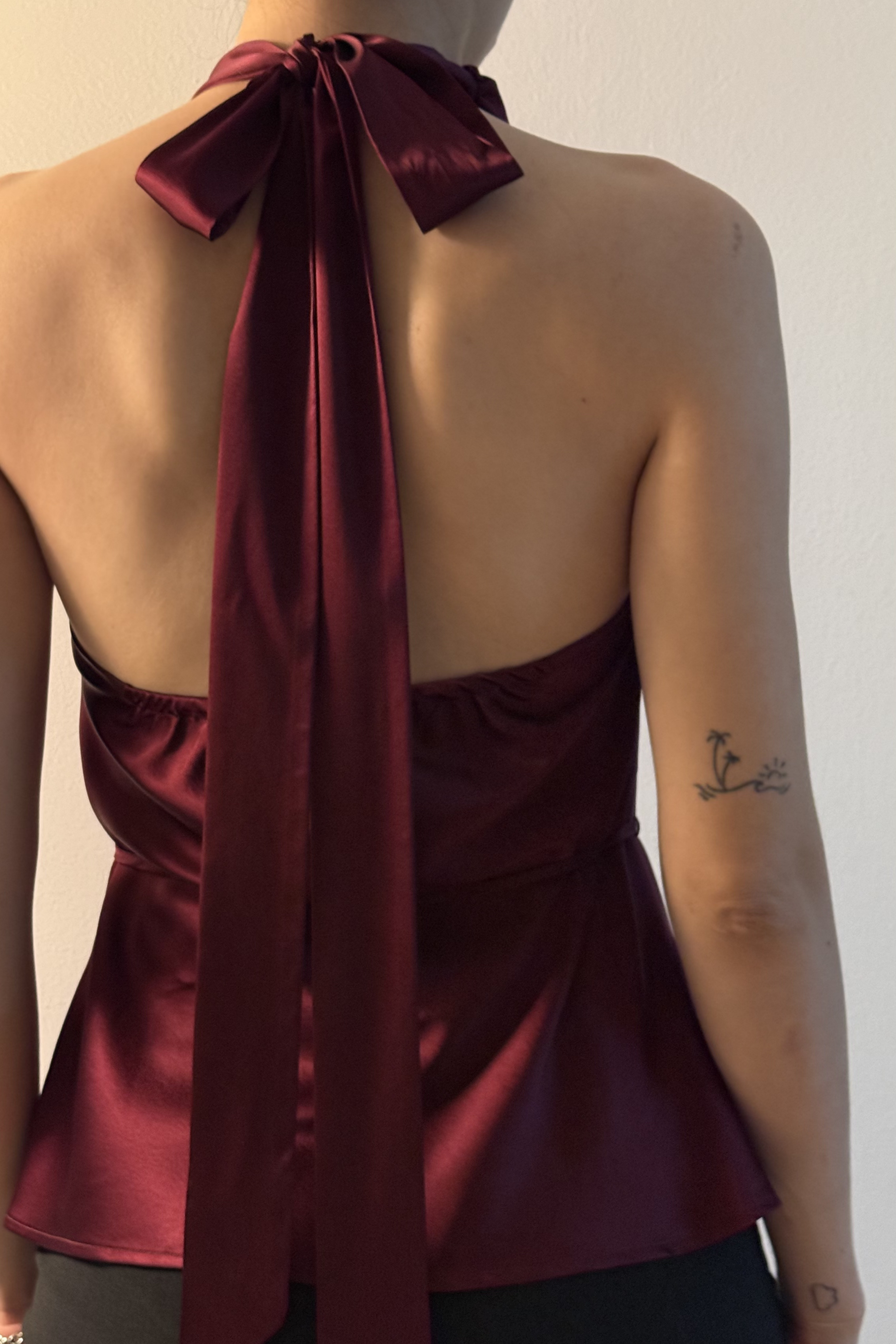 Chloe Halter Cowl Neck Top