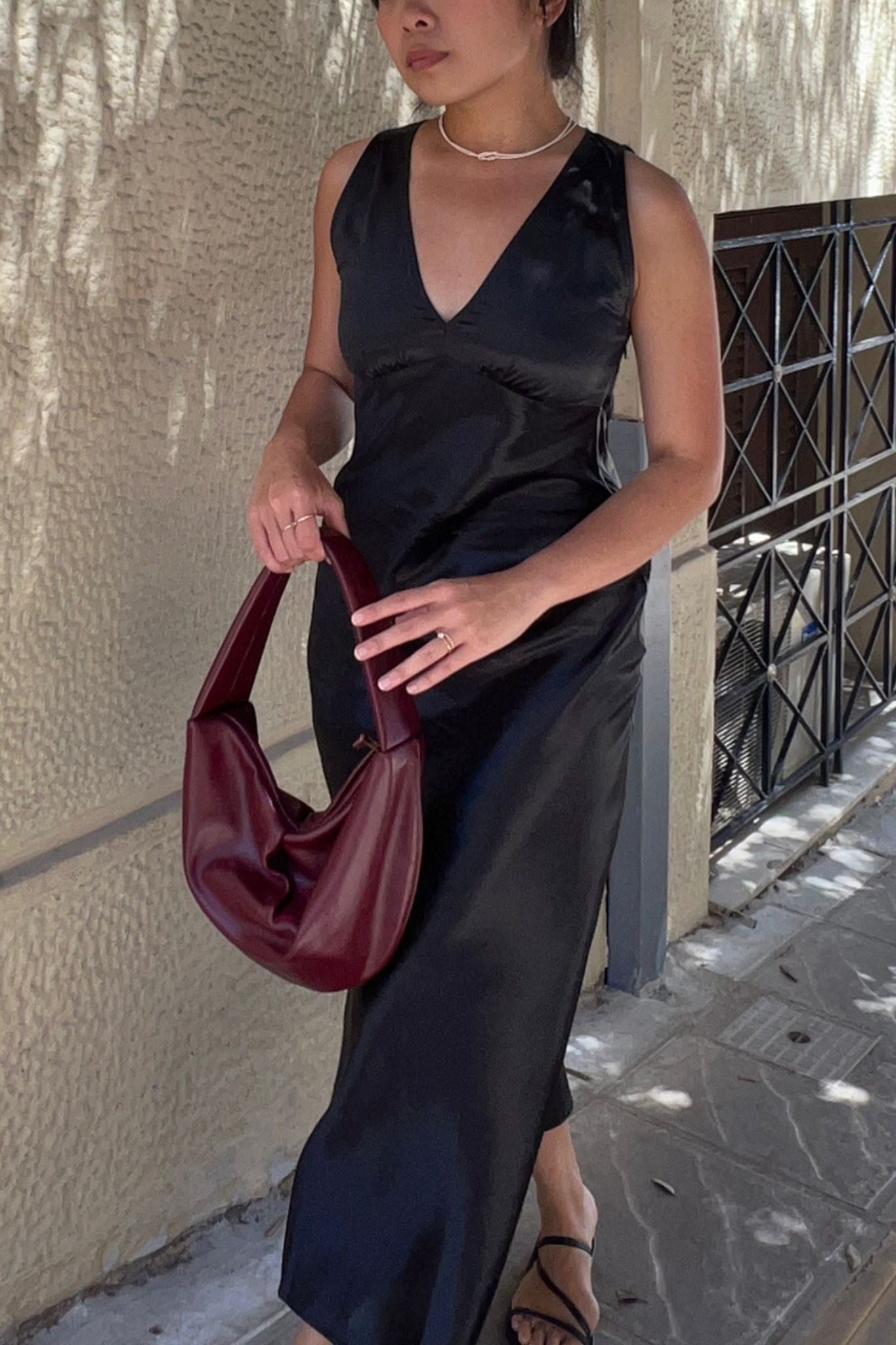 Elena Midi Silk Dress