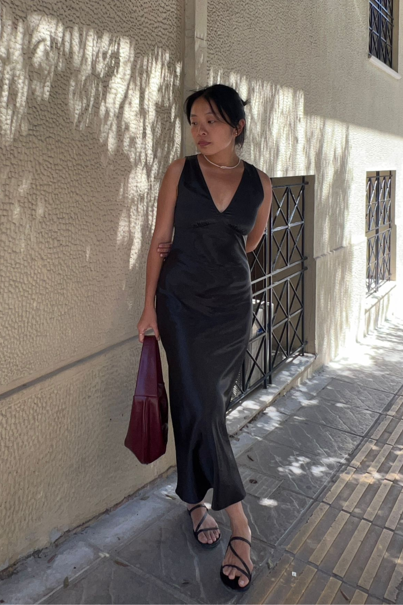 Elena Midi Silk Dress