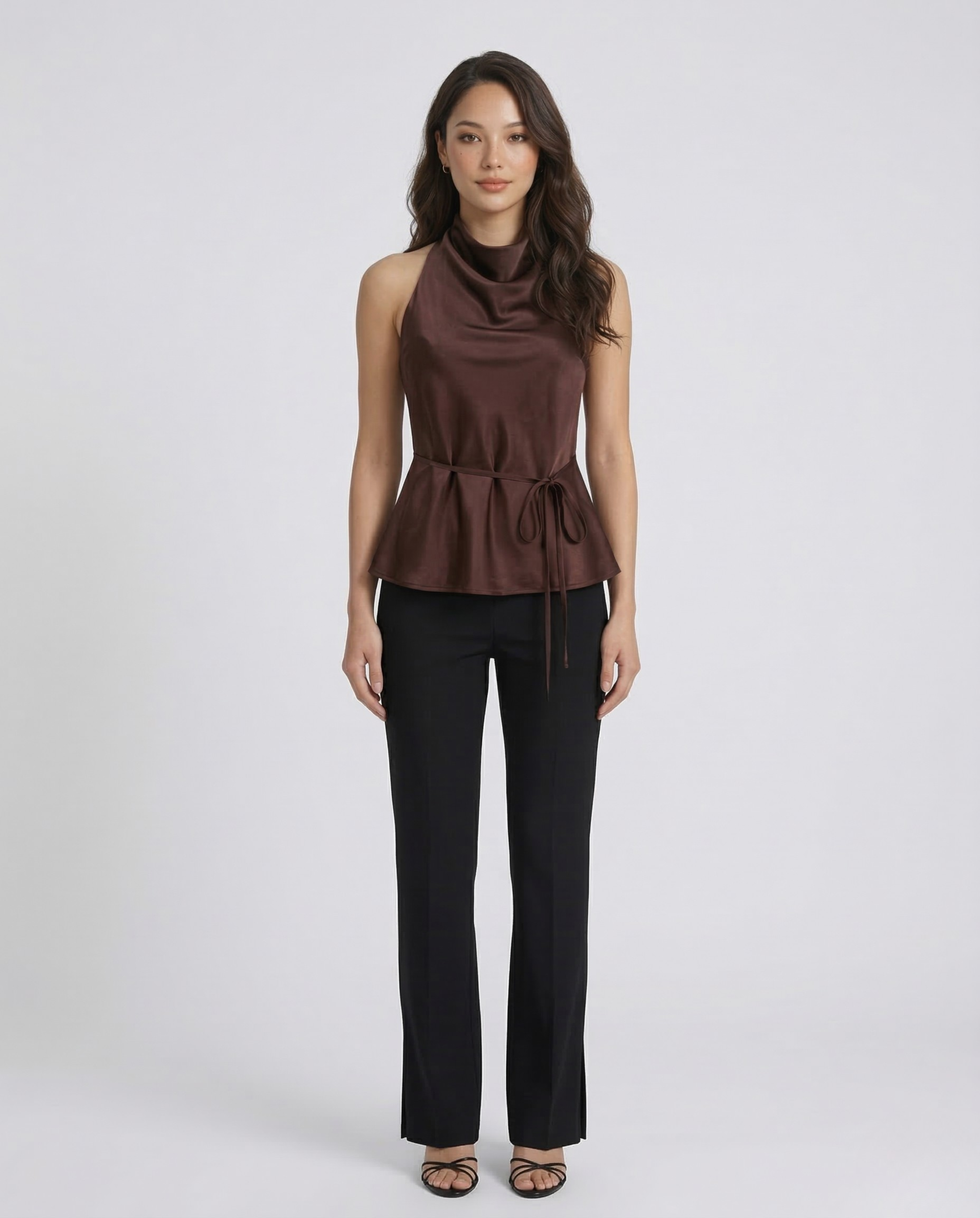 Chloe Halter Cowl Neck Top