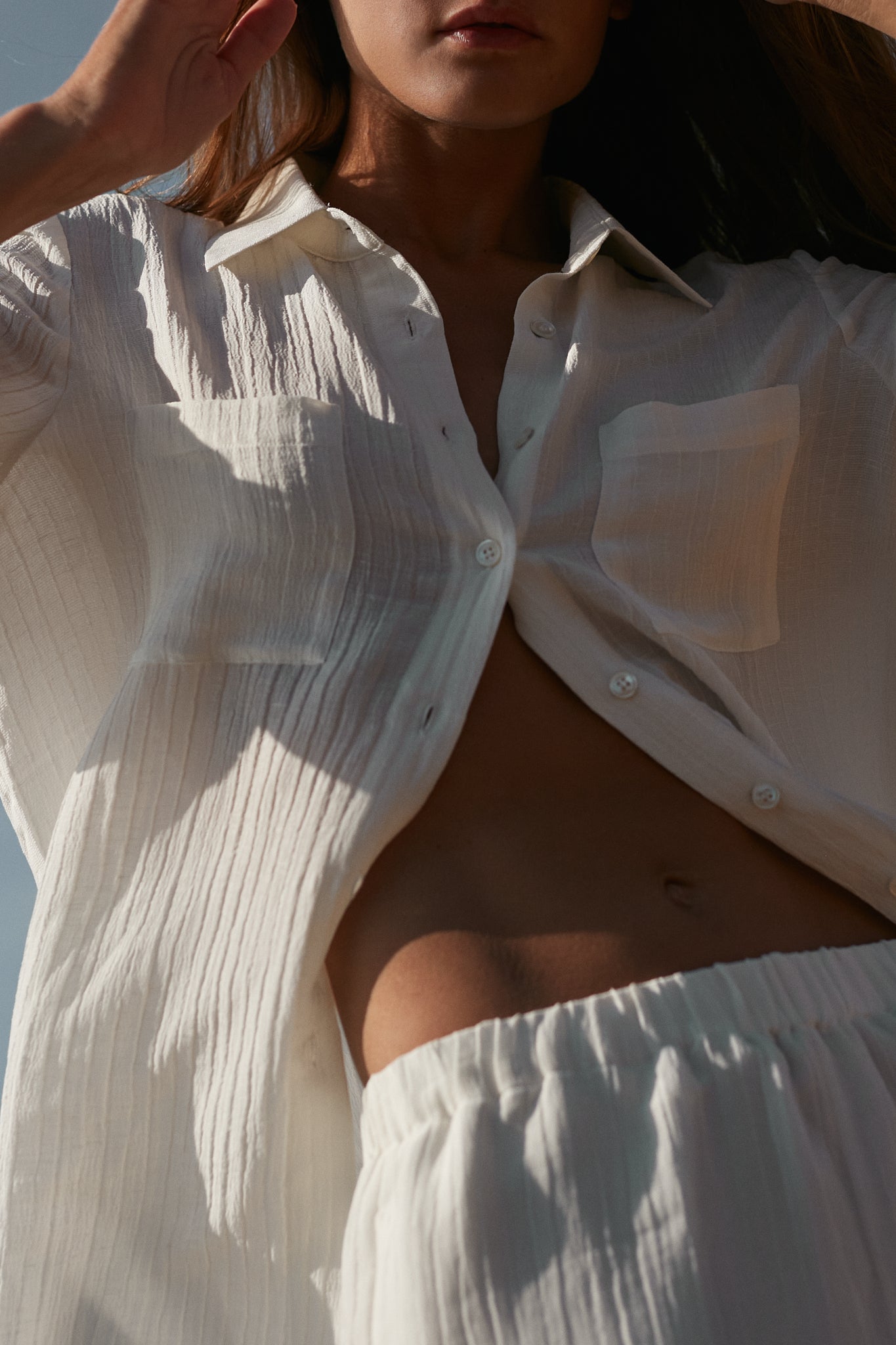 Sadie Linen-Silk Shorts