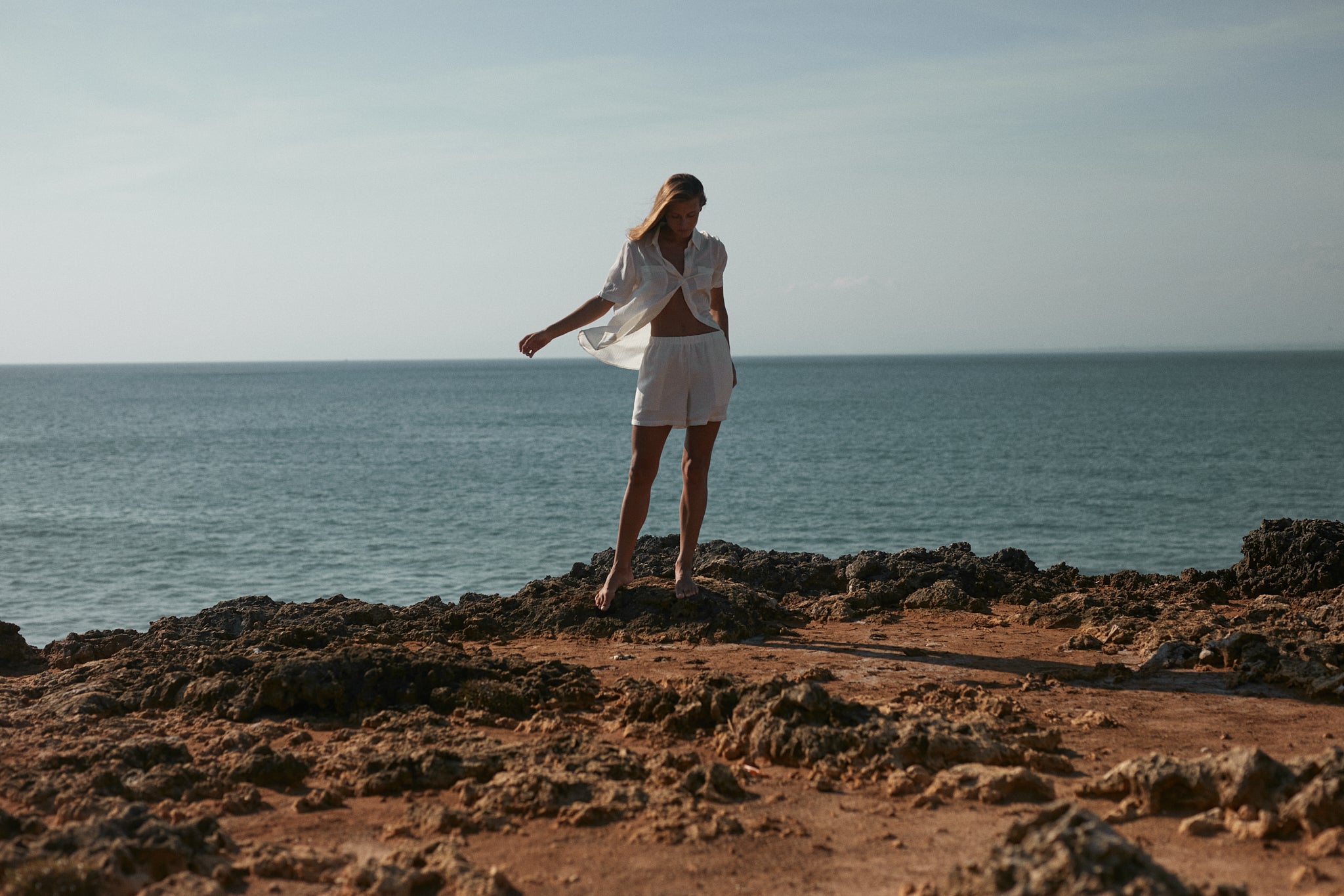 Sadie Linen-Silk Shorts