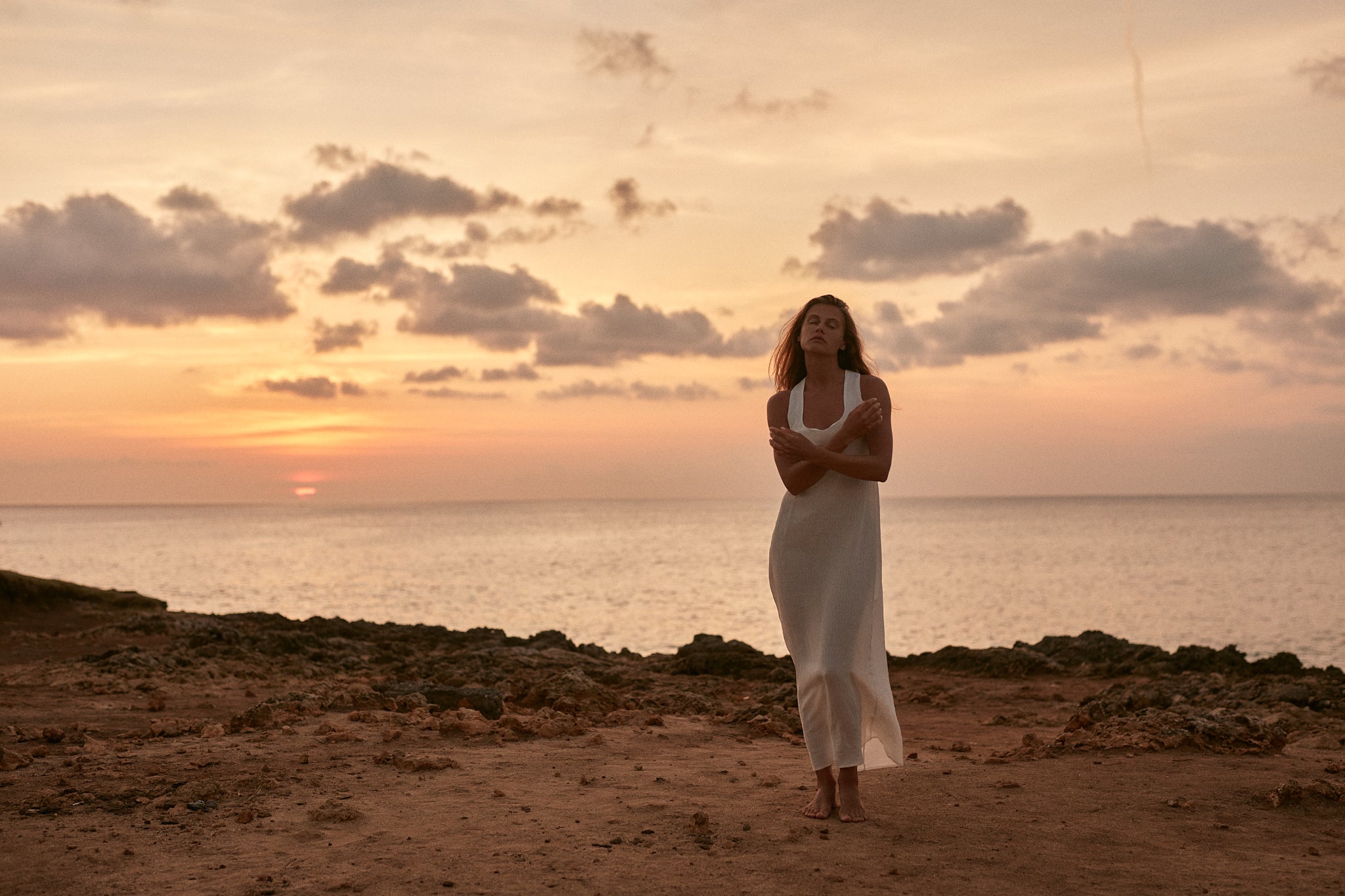 Aria Cross-back Maxi Dress