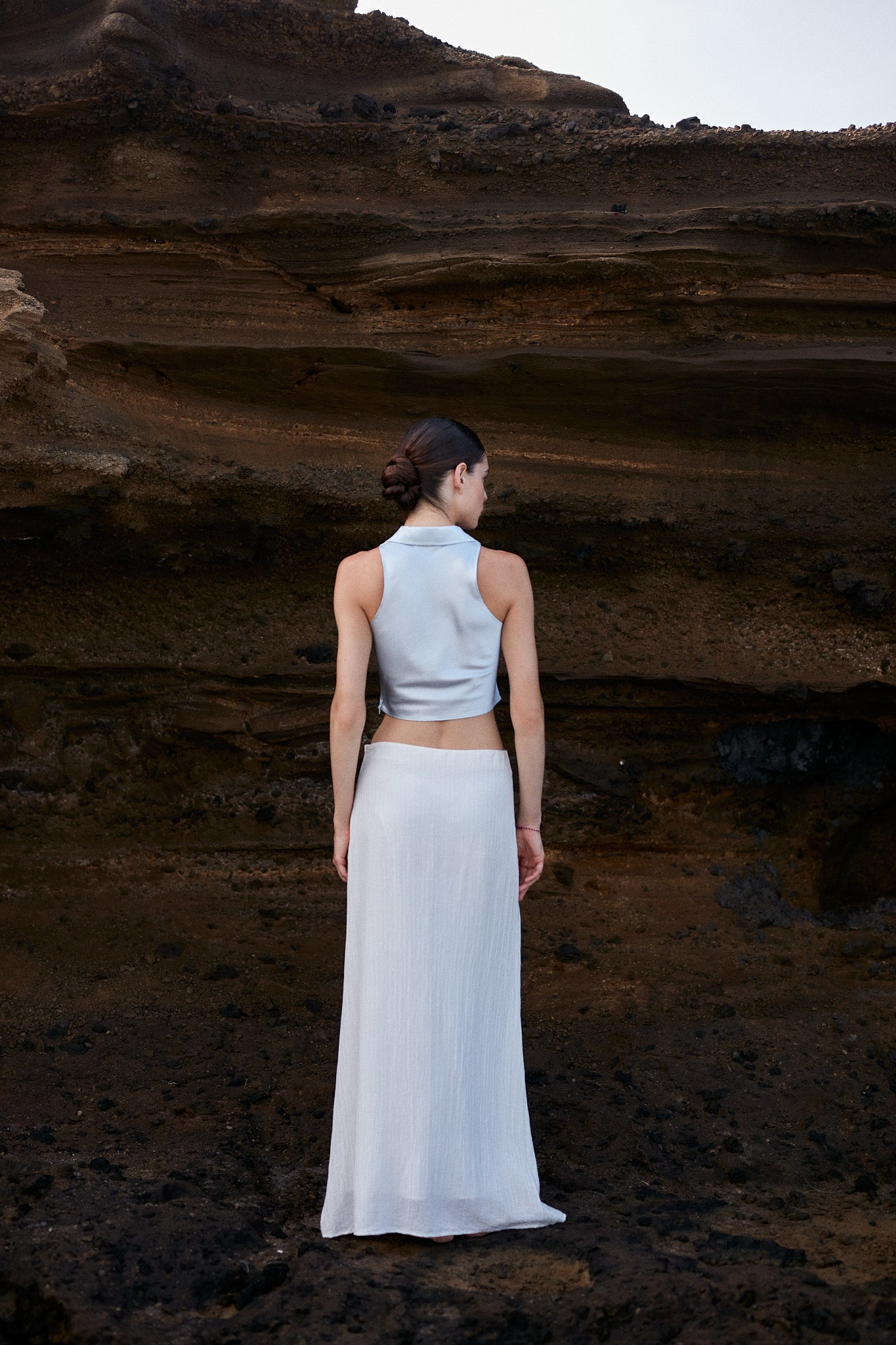 Kendell Cowl-Neck Silk Top