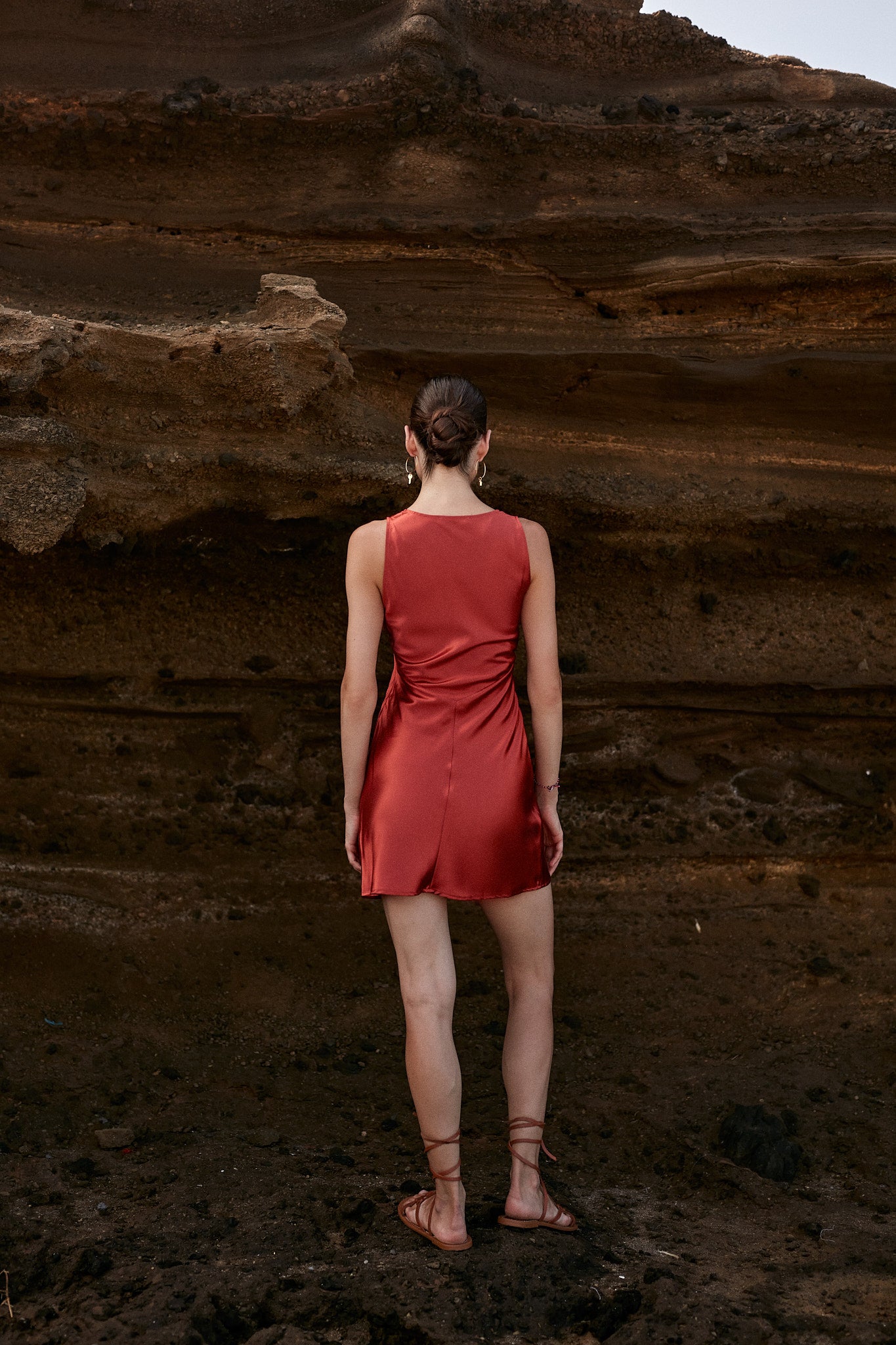 Elena Short Silk Dress