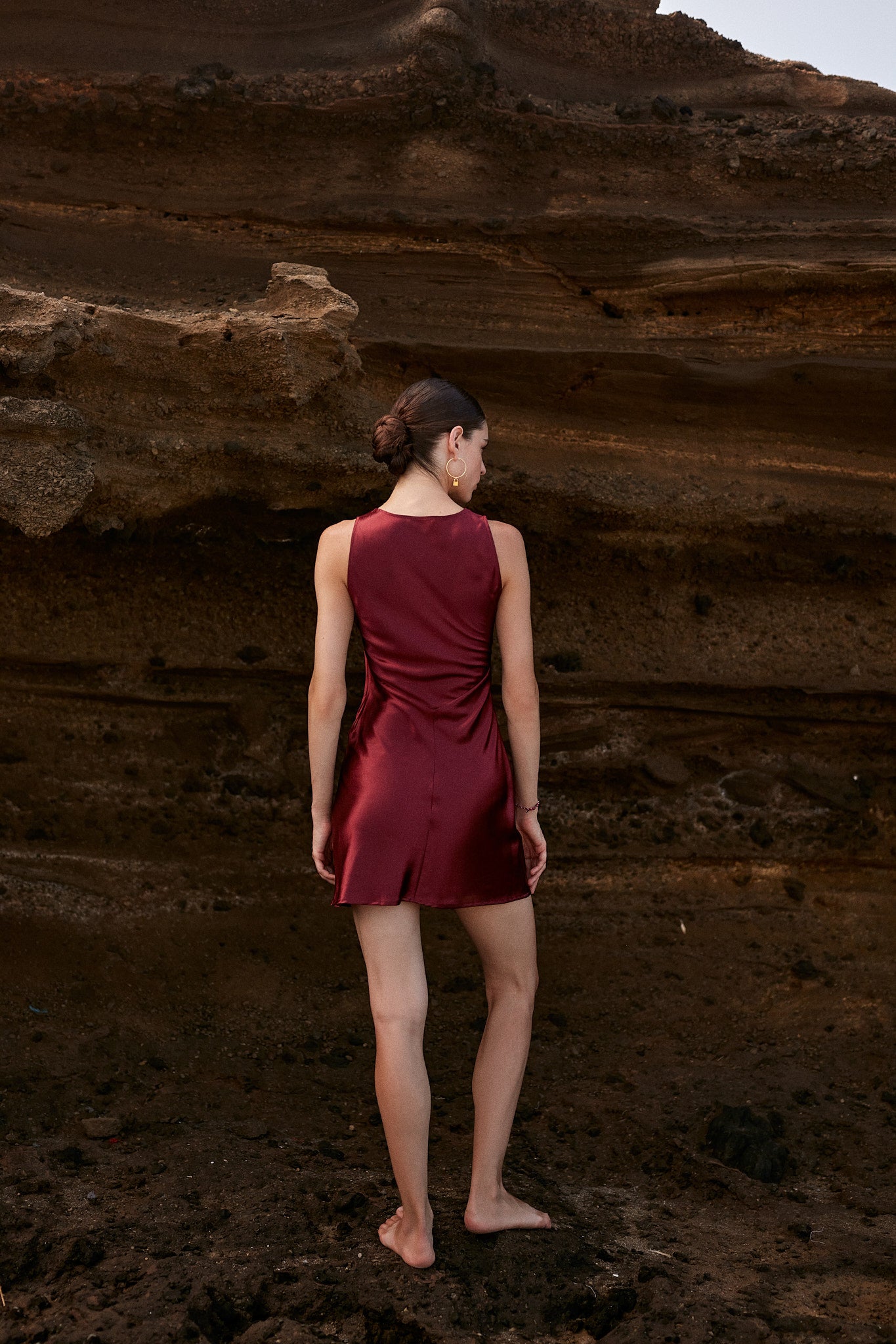 Elena Short Silk Dress