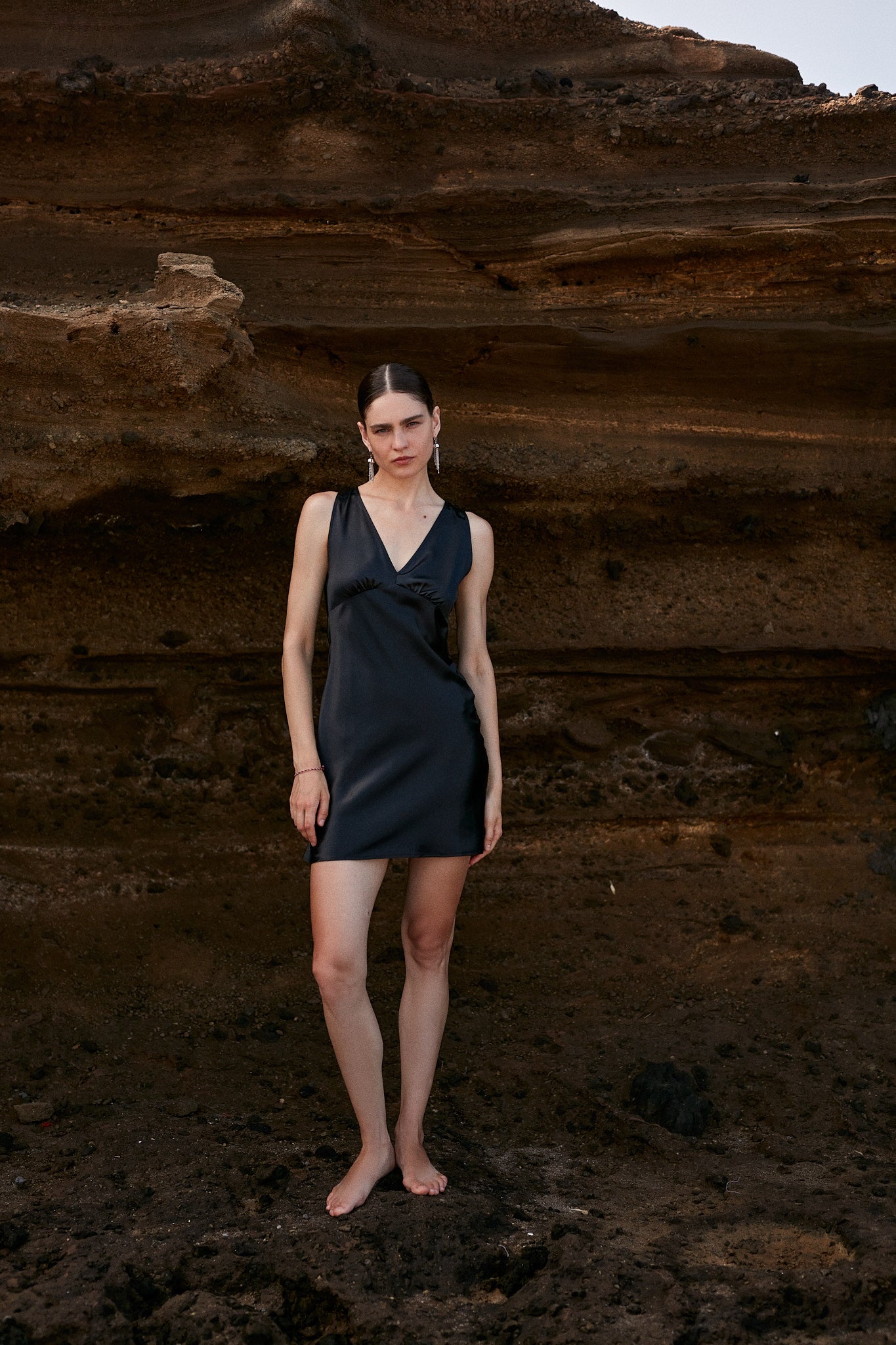 Elena Short Silk Dress