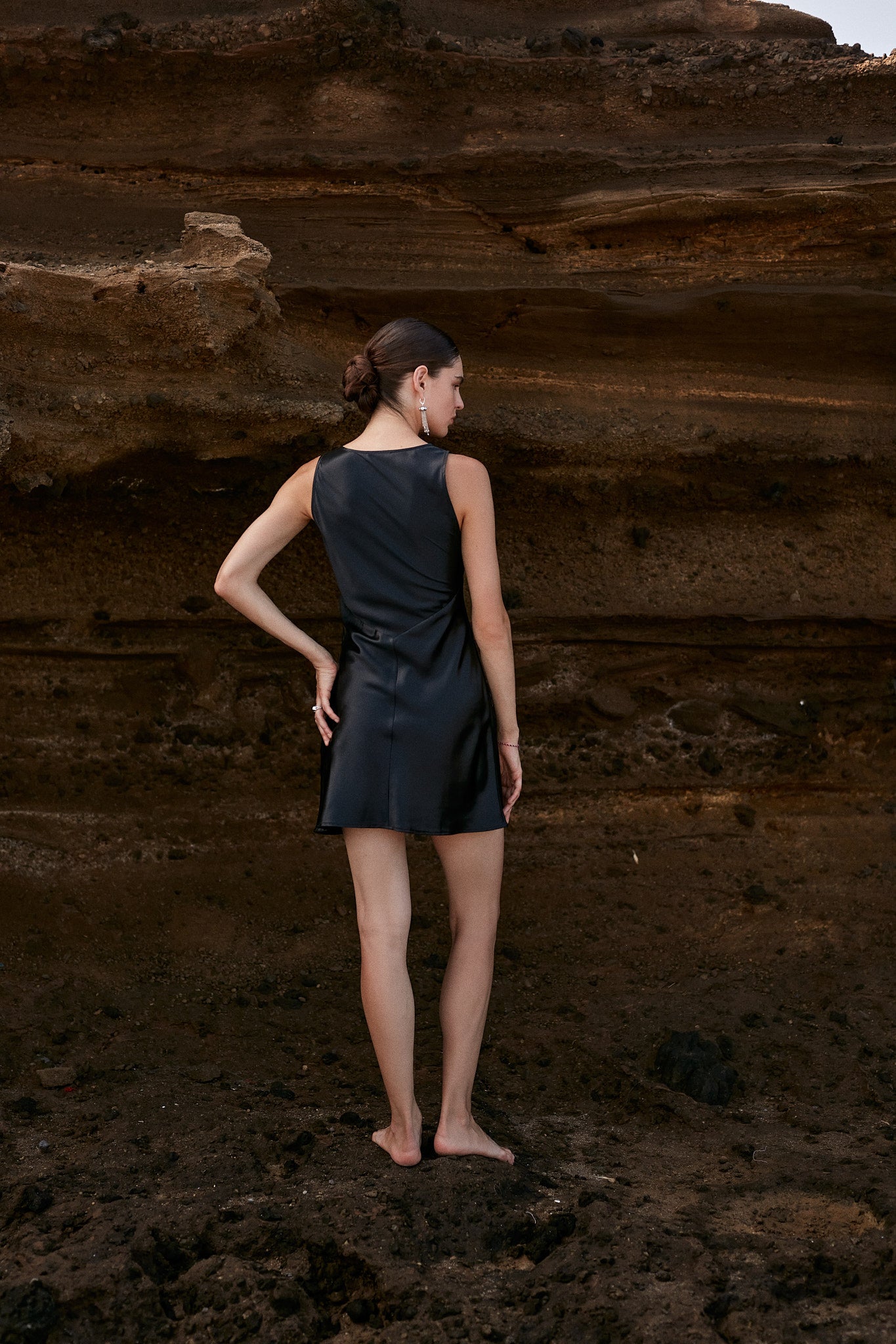 Elena Short Silk Dress