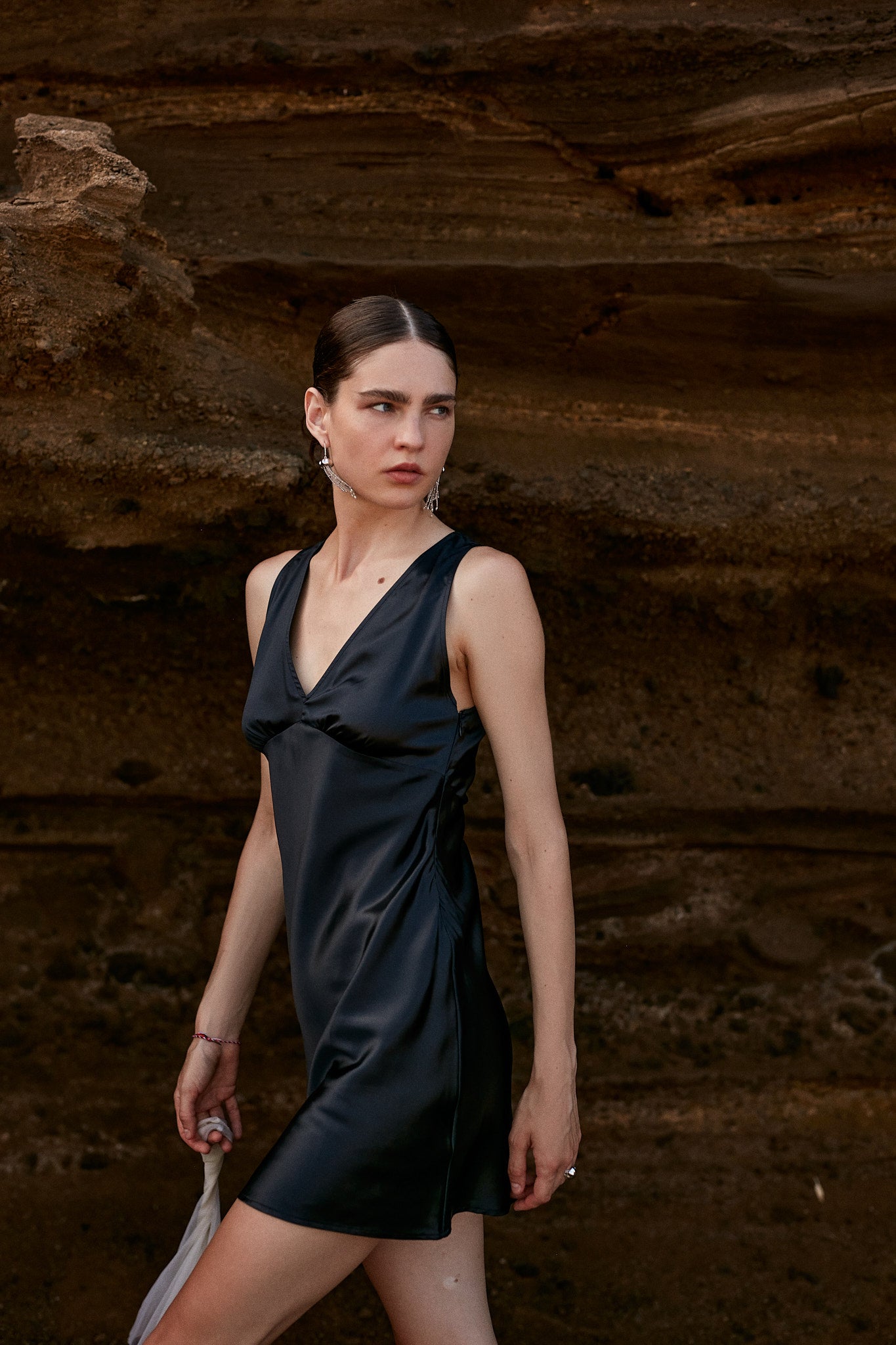 Elena Short Silk Dress