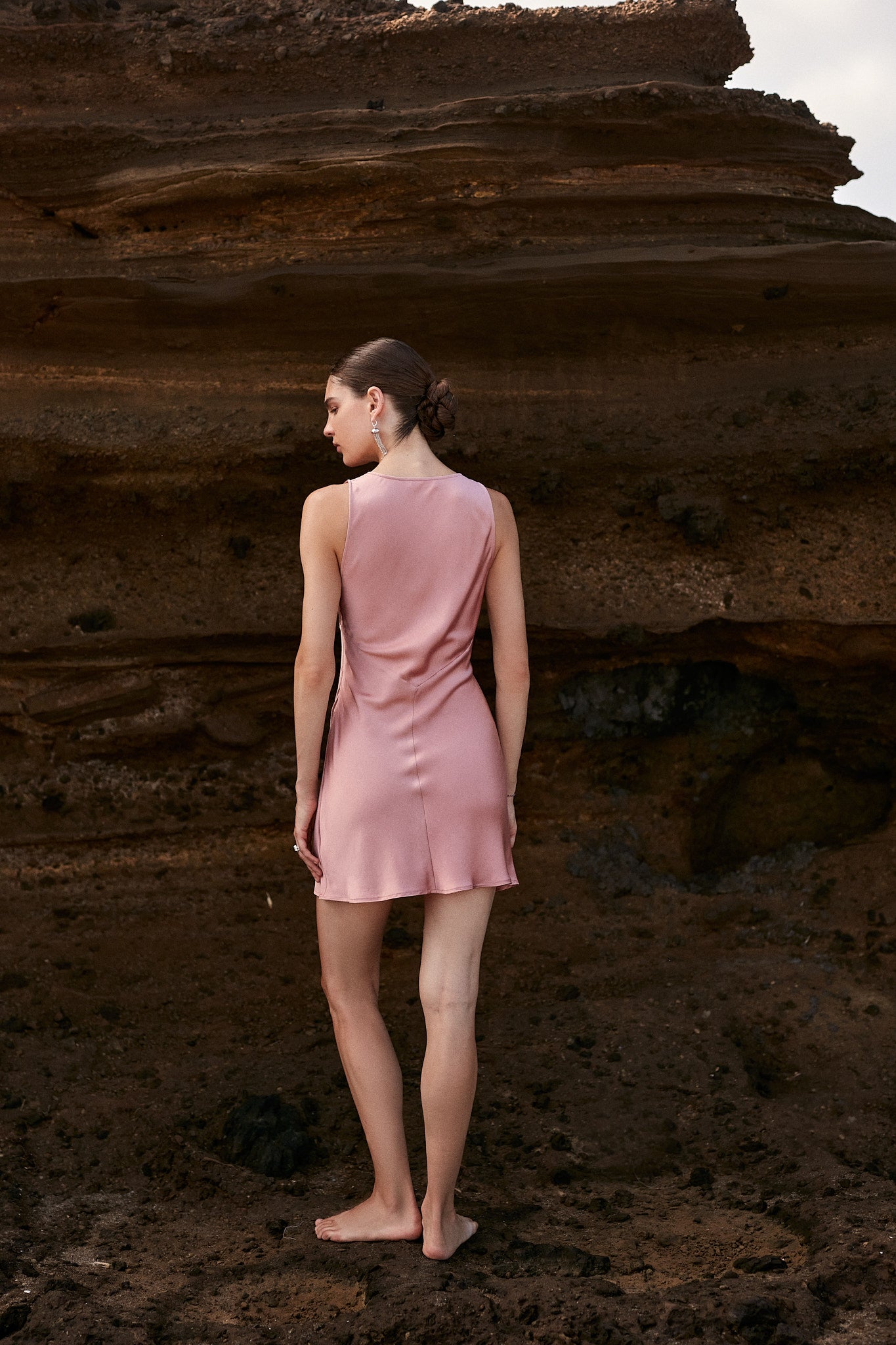 Elena Short Silk Dress