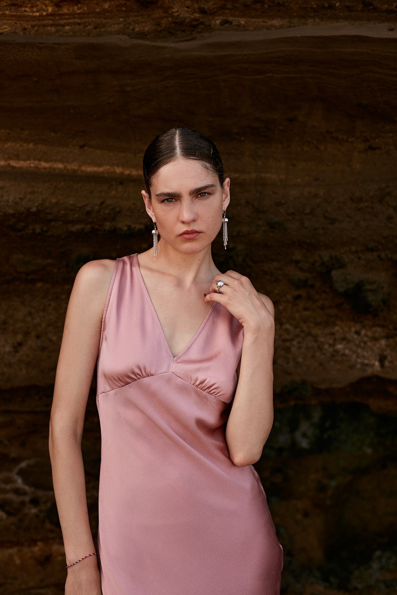 Elena Short Silk Dress