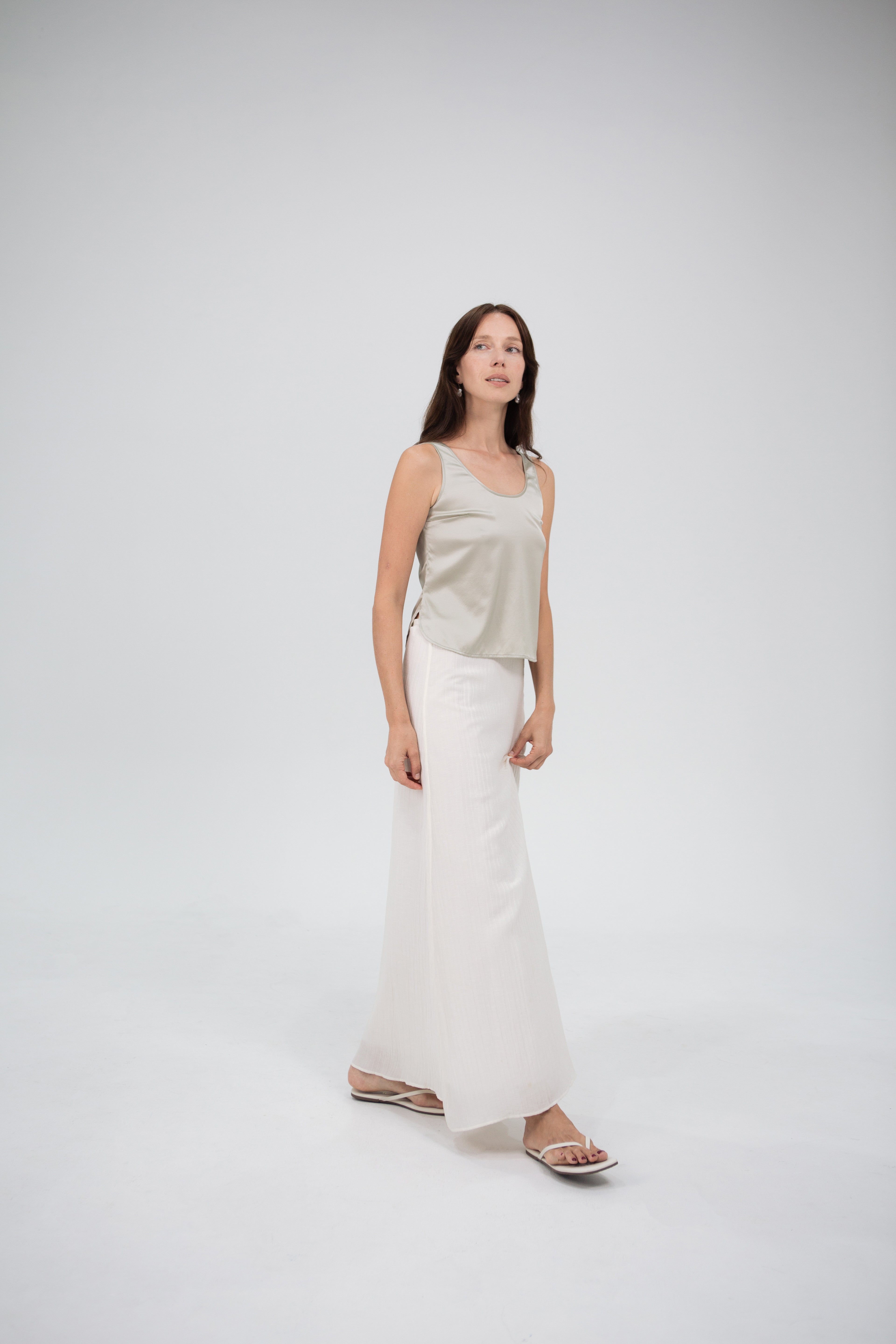 Frieda Curved Hem Tank