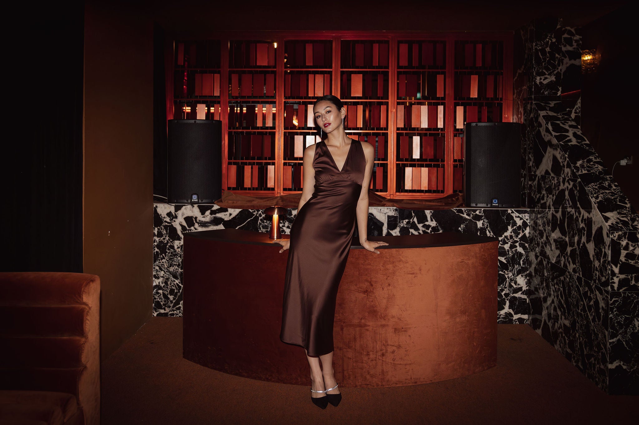 Elena Midi Silk Dress