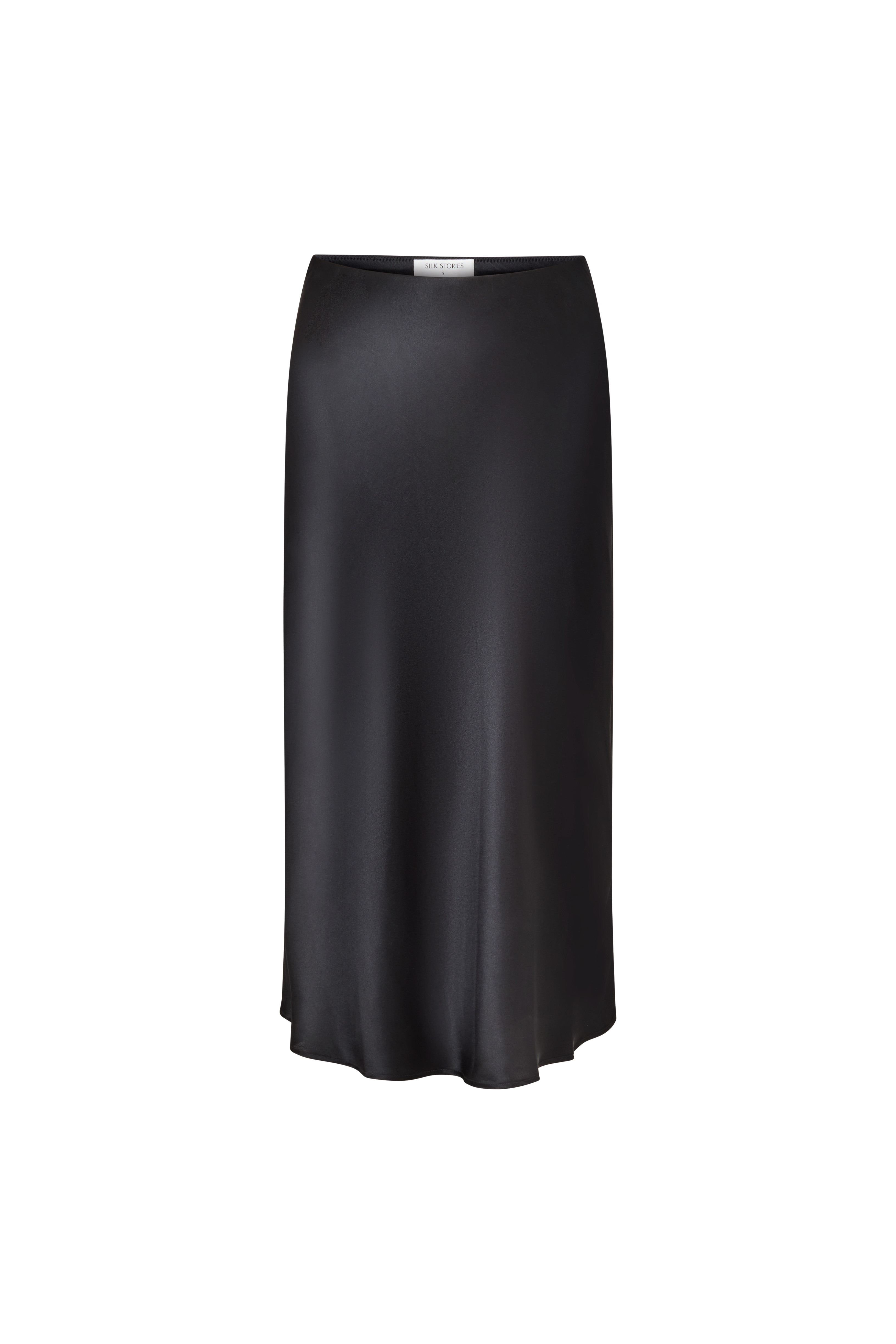 Sophie Midi Silk Slip Skirt