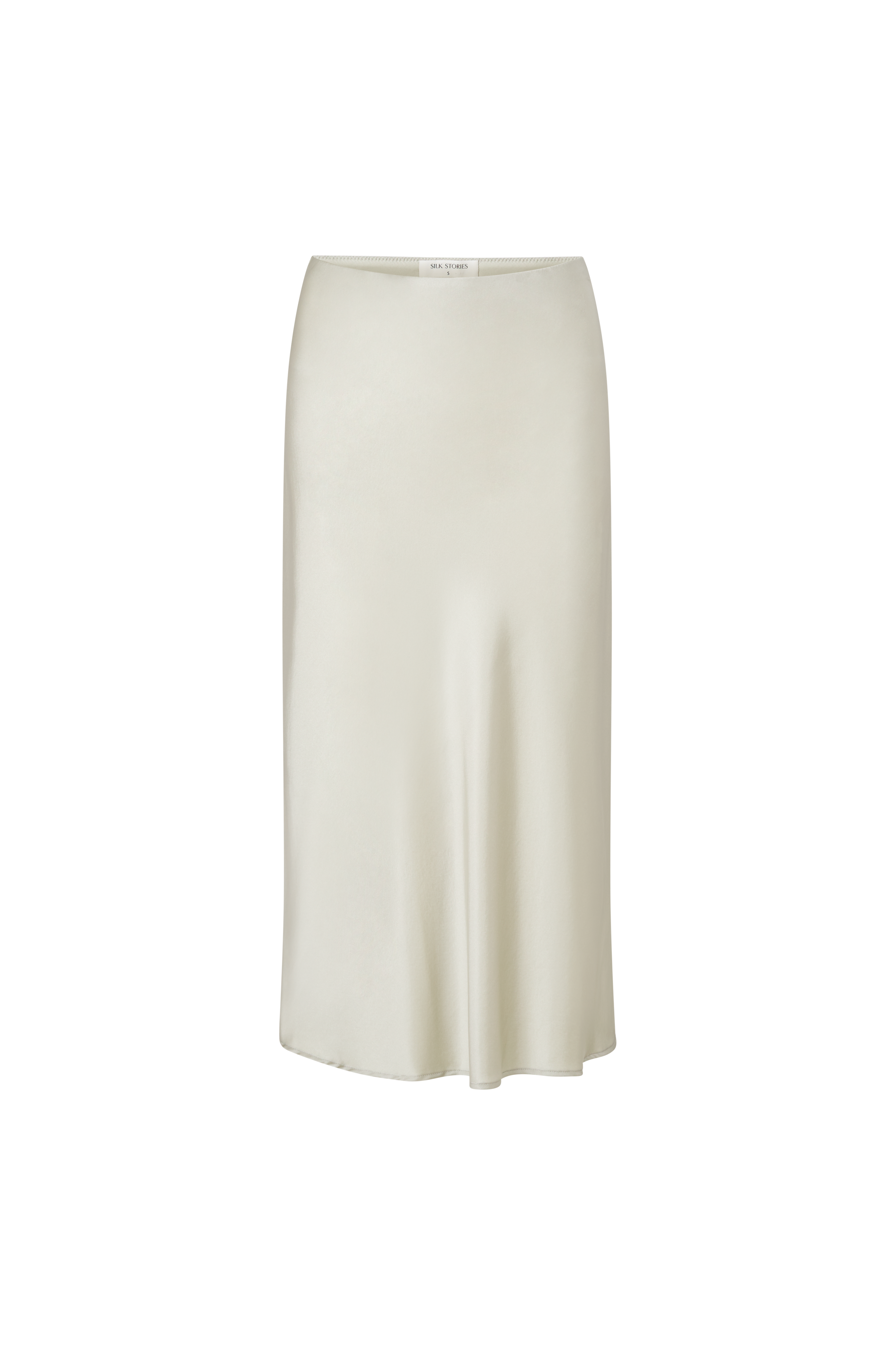 Sophie Midi Silk Slip Skirt