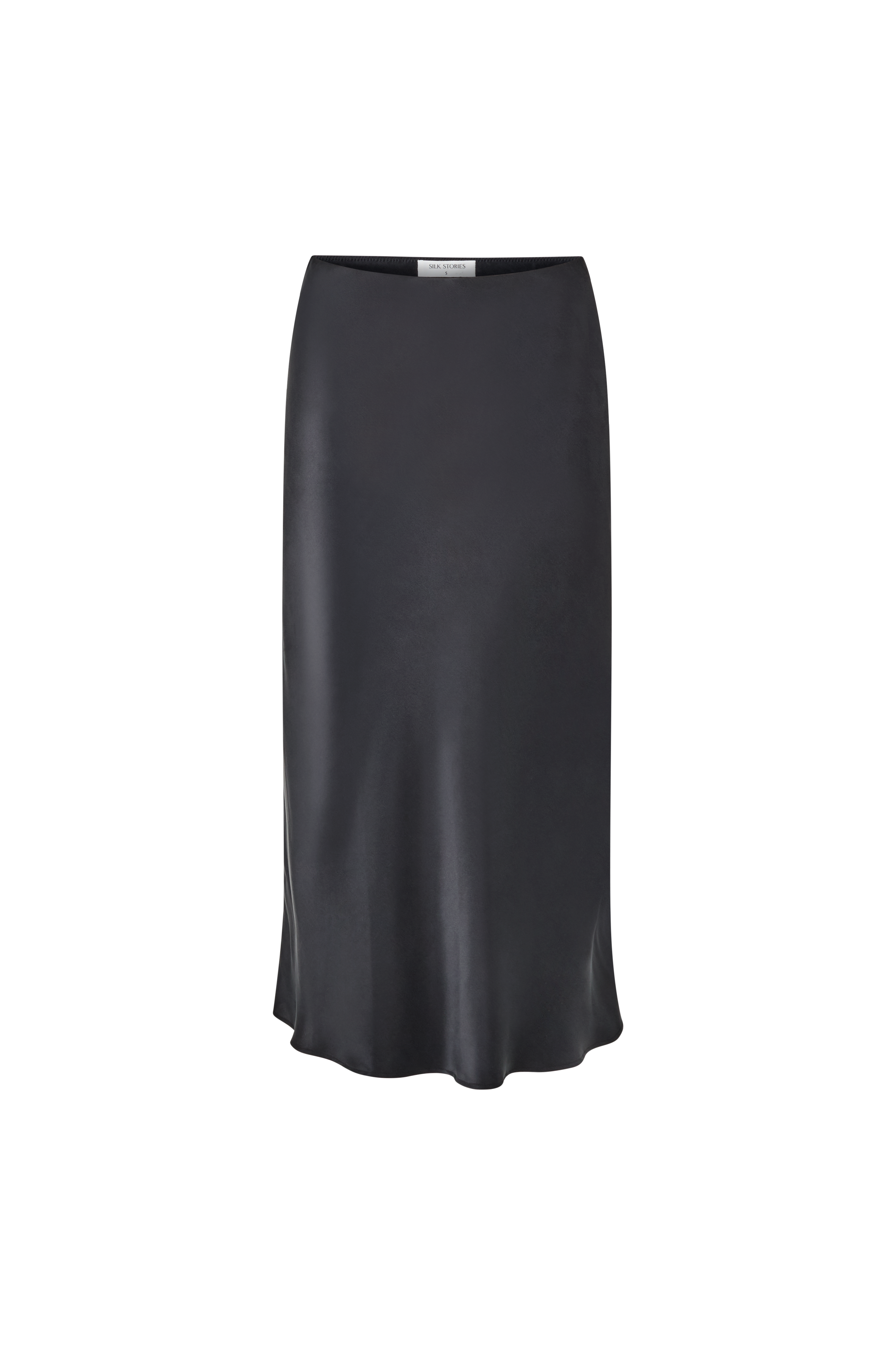 Sophie Midi Silk Slip Skirt
