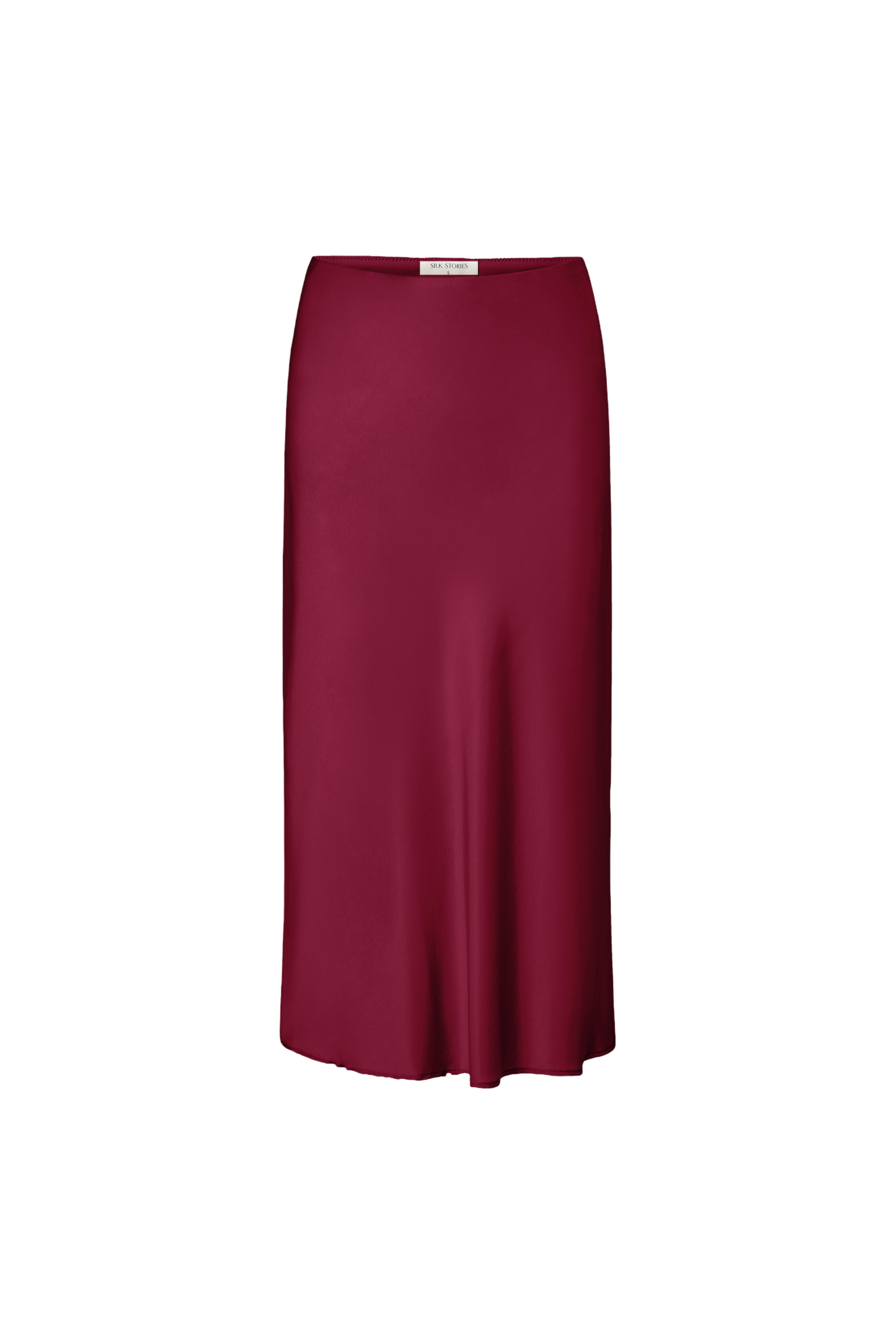 Sophie Midi Silk Slip Skirt