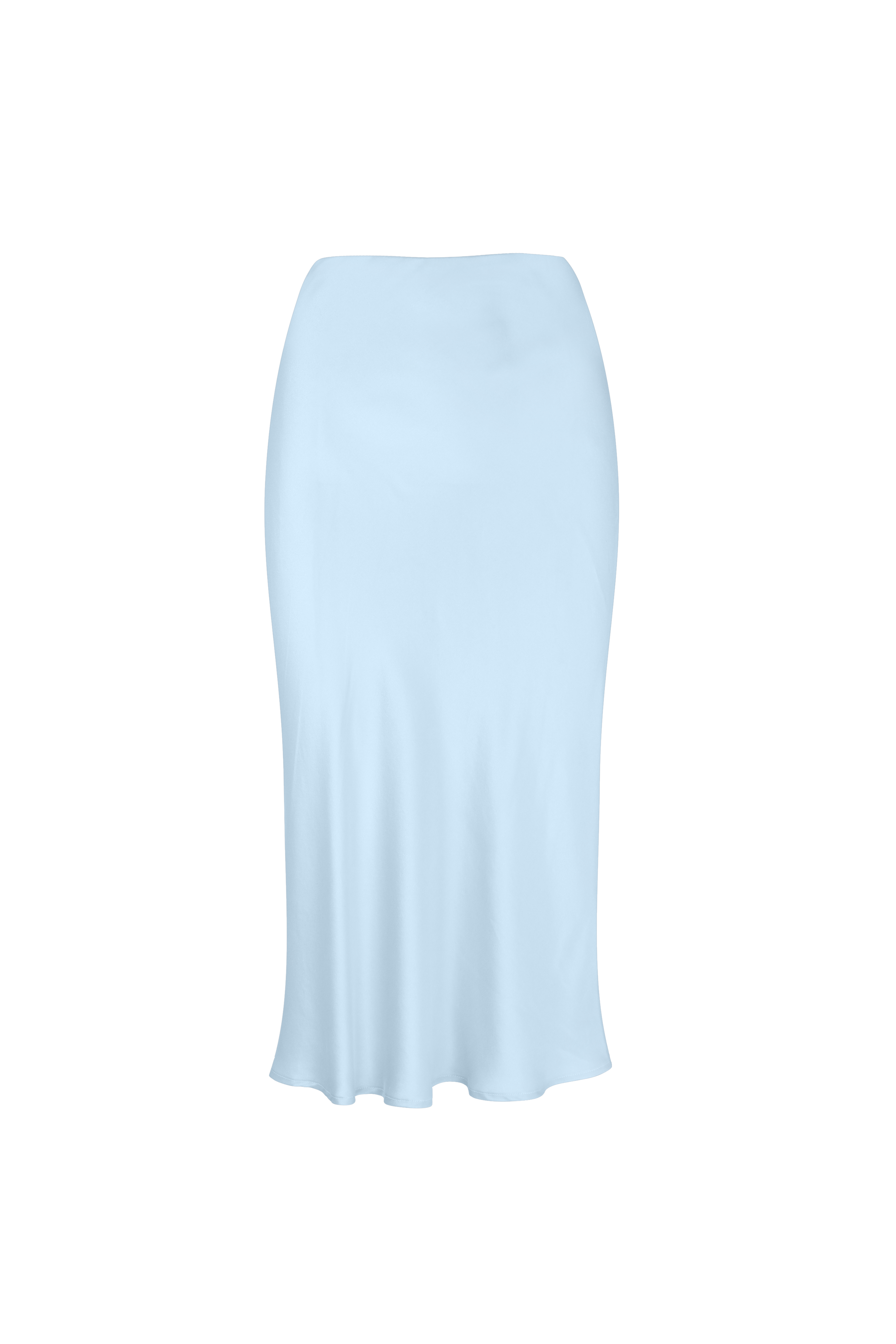 Sophie Midi Silk Slip Skirt