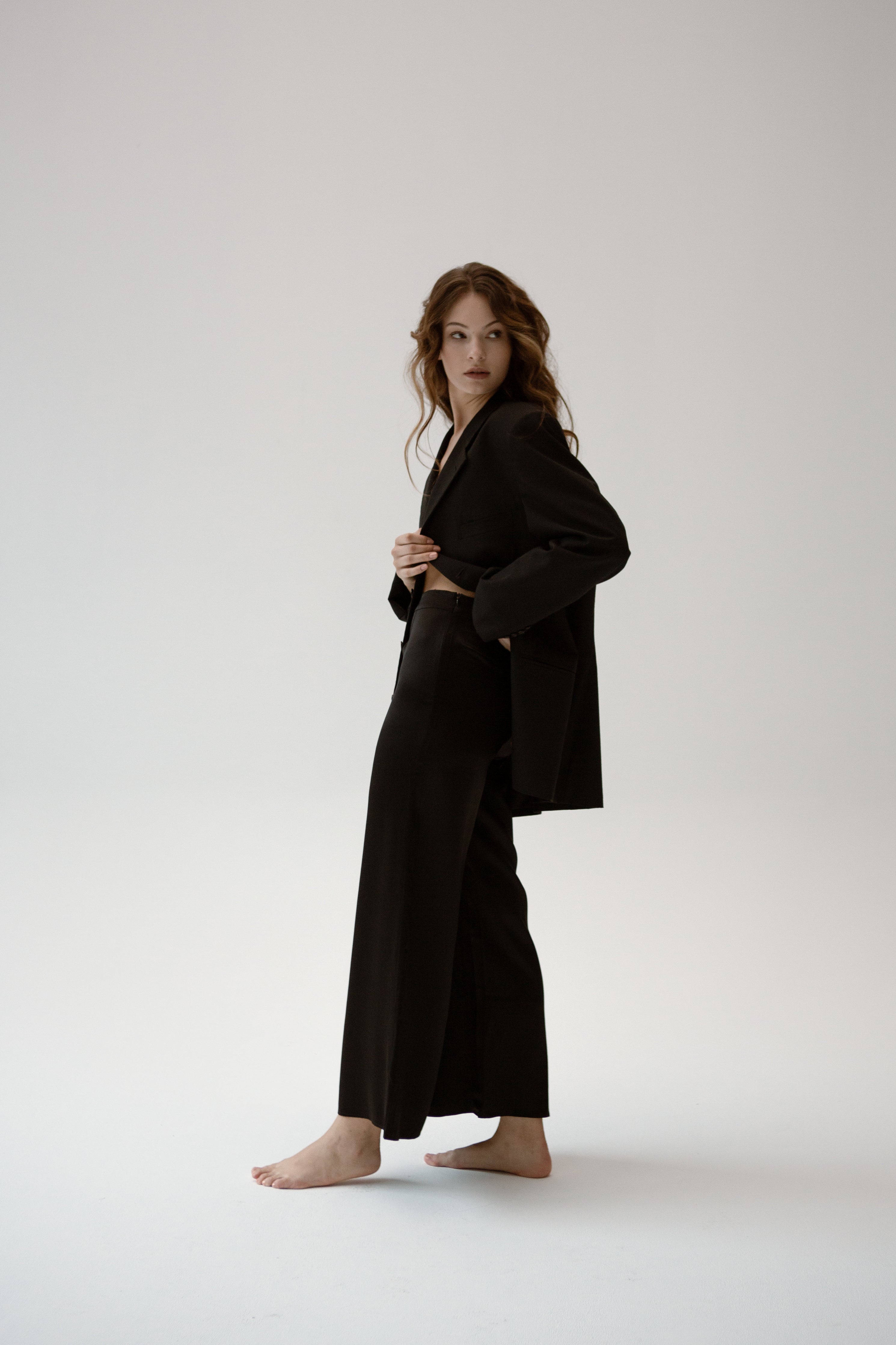 Kyra Flared Silk Pants