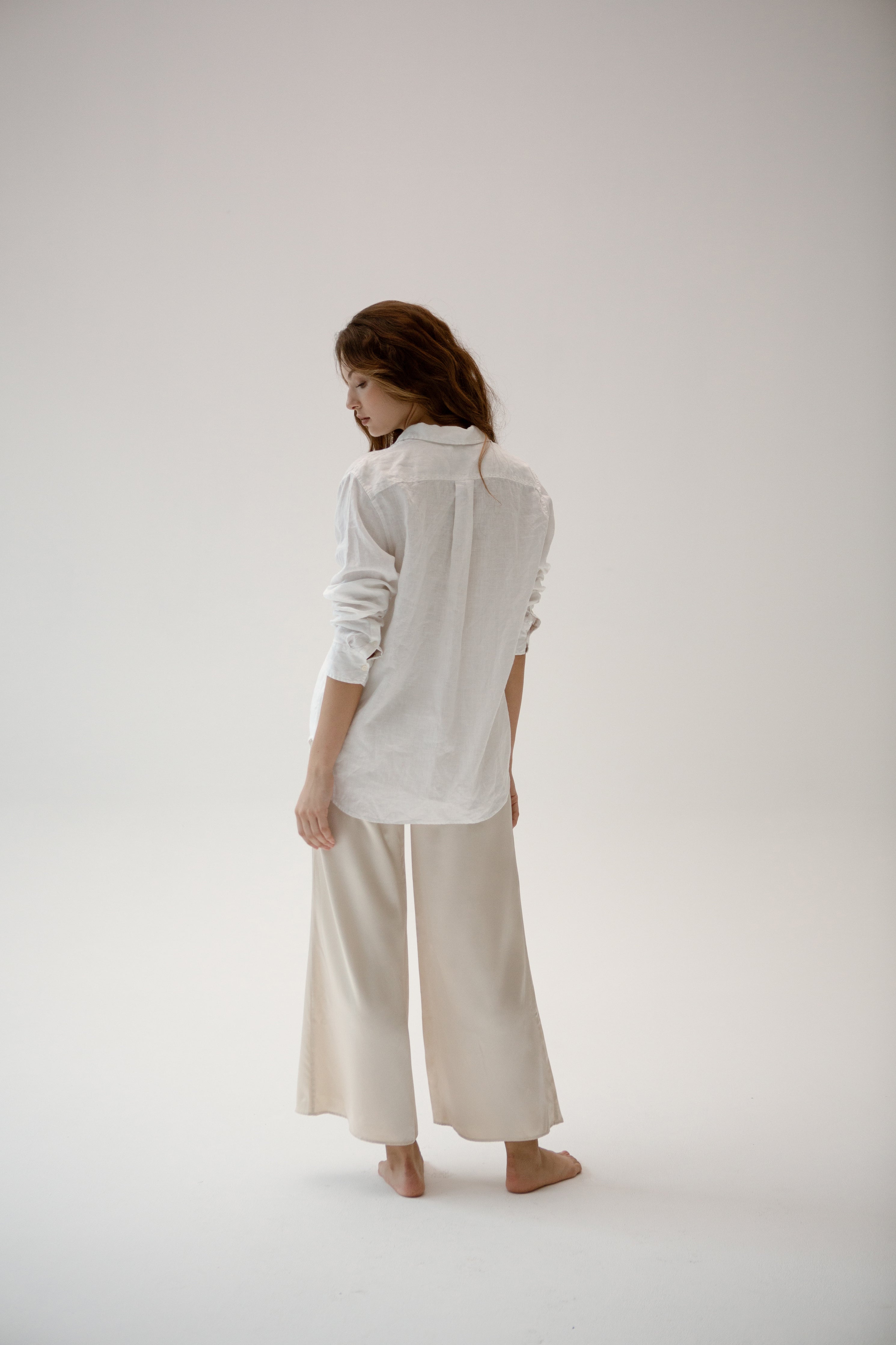 Kyra Flared Silk Pants