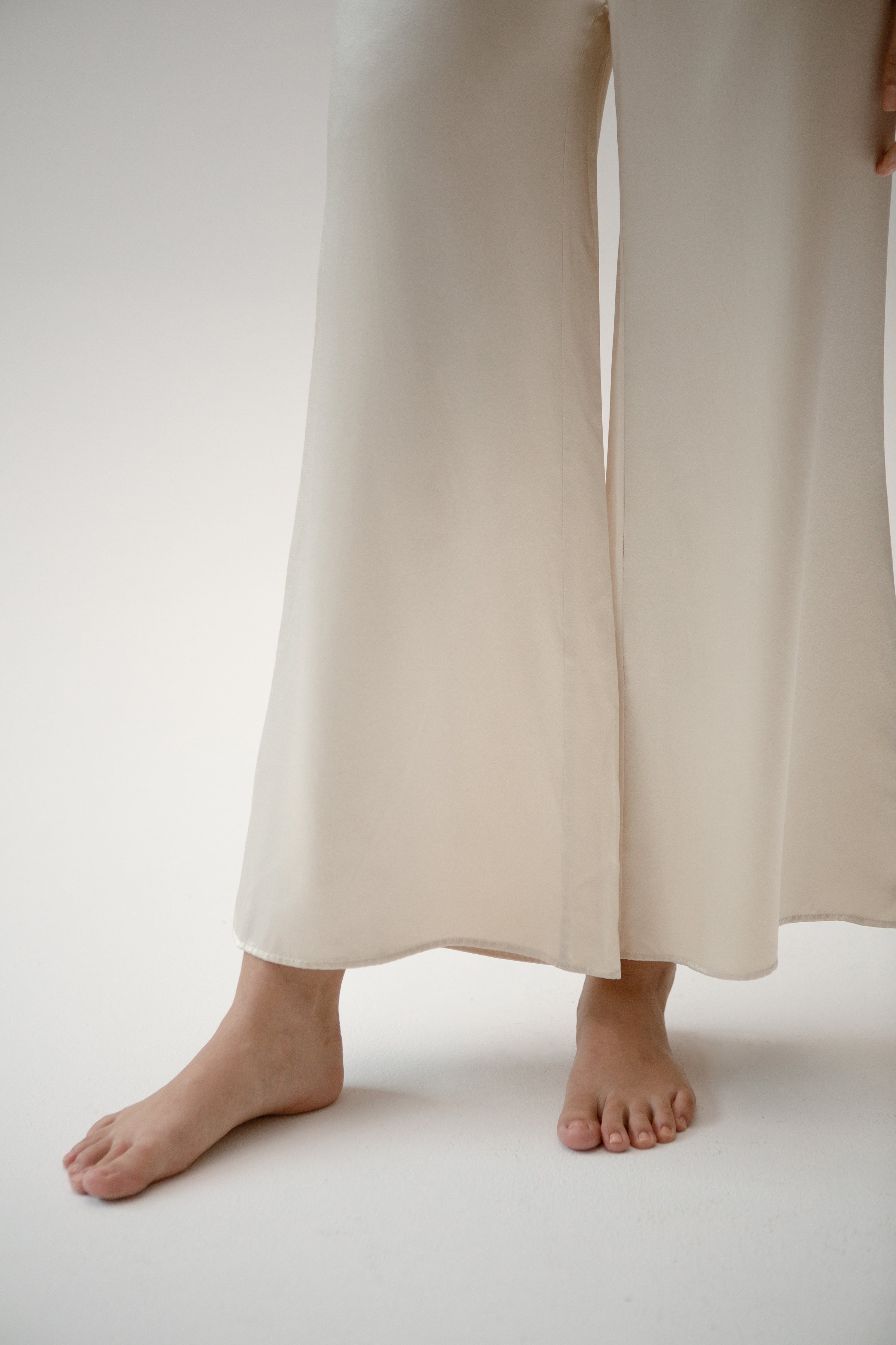 Kyra Flared Silk Pants