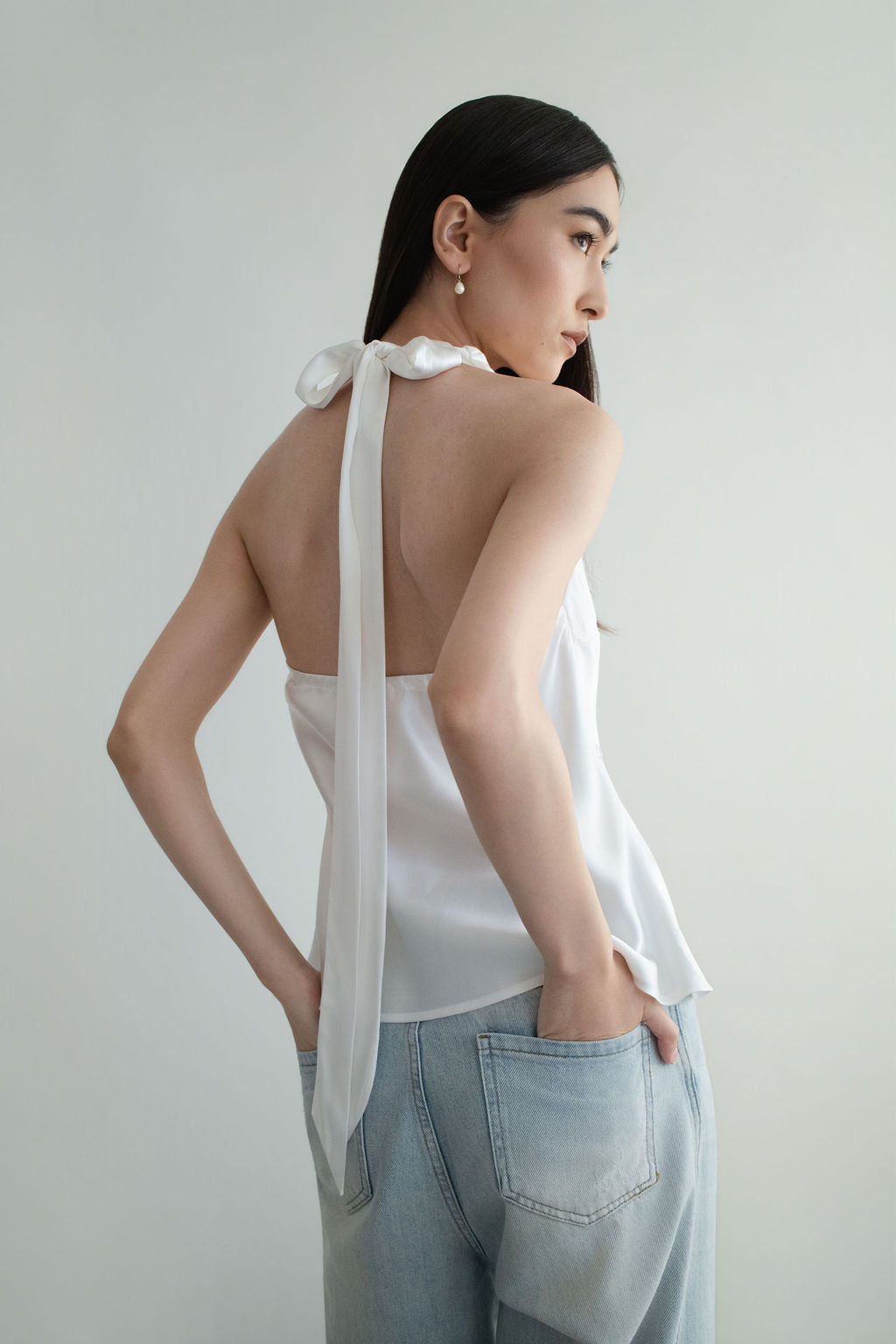 Chloe Halter Cowl Neck Top