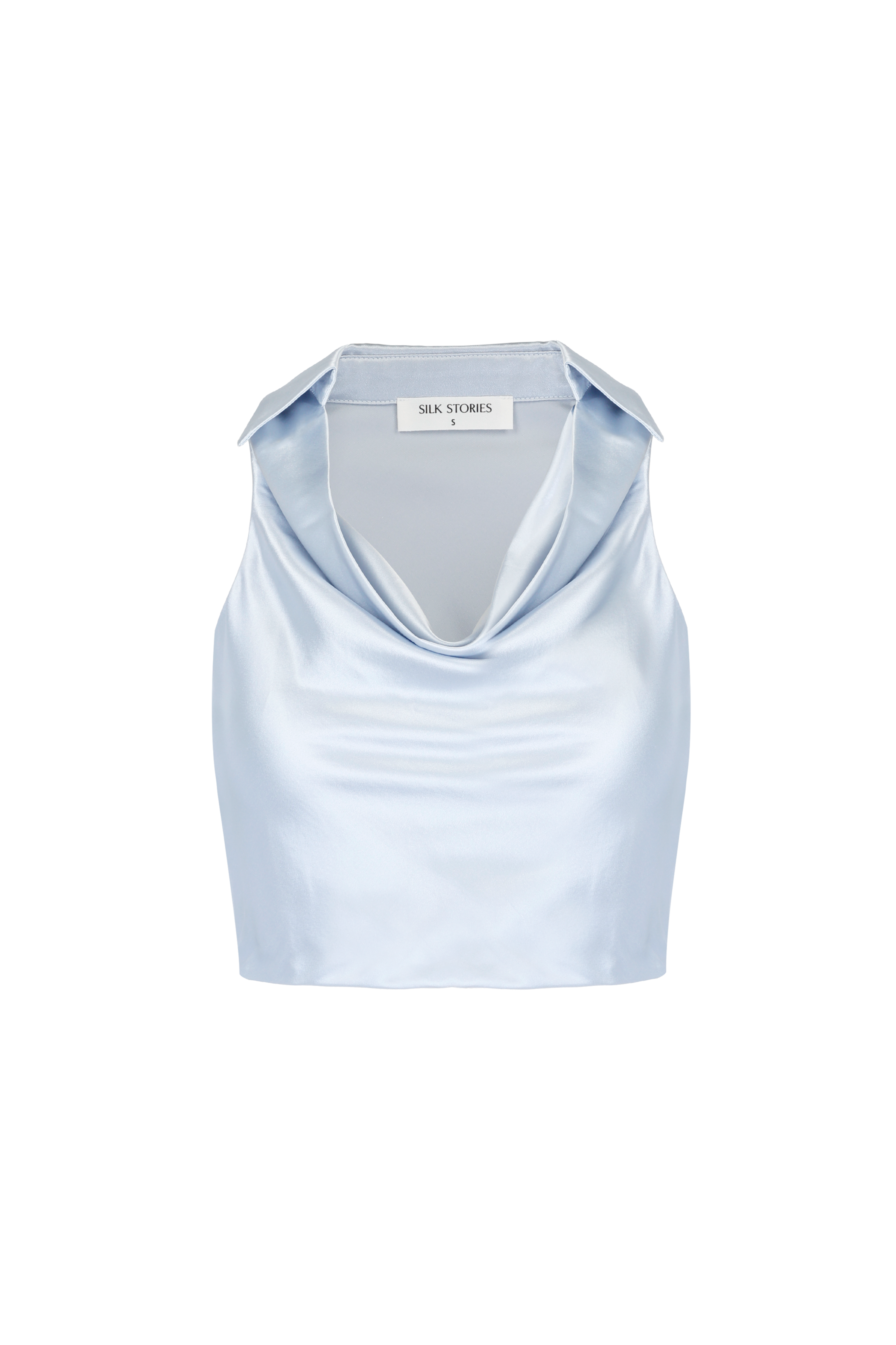 Kendell Cowl-Neck Silk Top