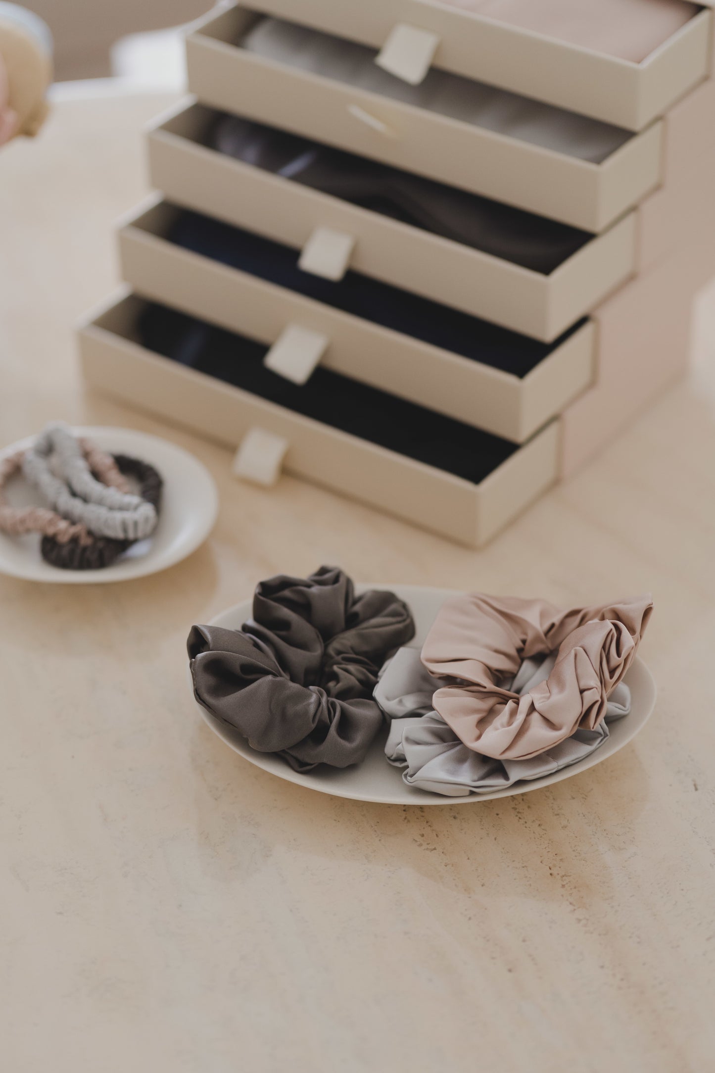 Skinny Silk Scrunchies (Set of 3)