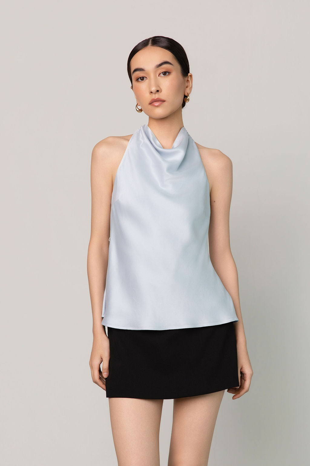 Chloe Halter Cowl Neck Top