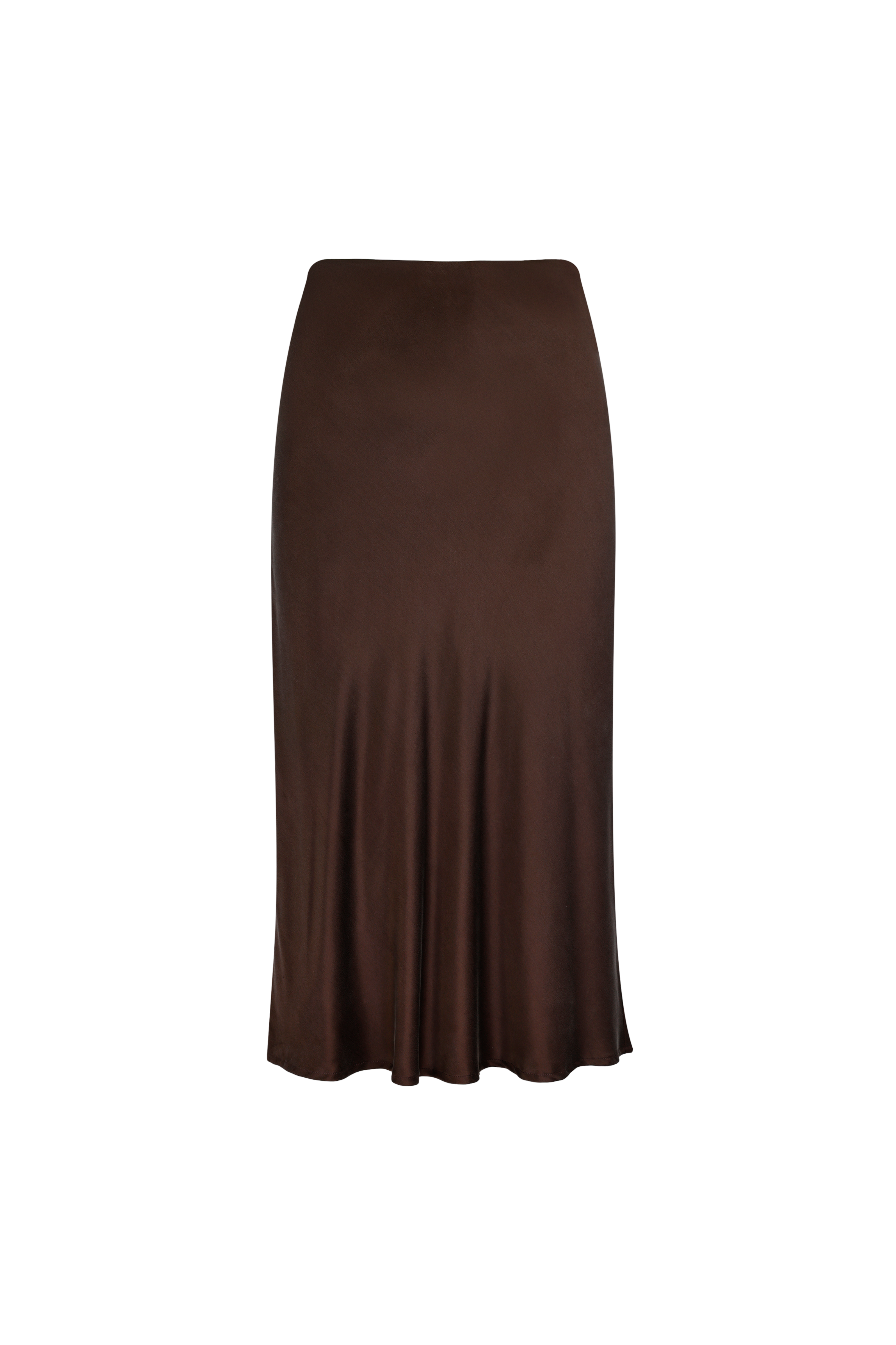 Sophie Midi Silk Slip Skirt