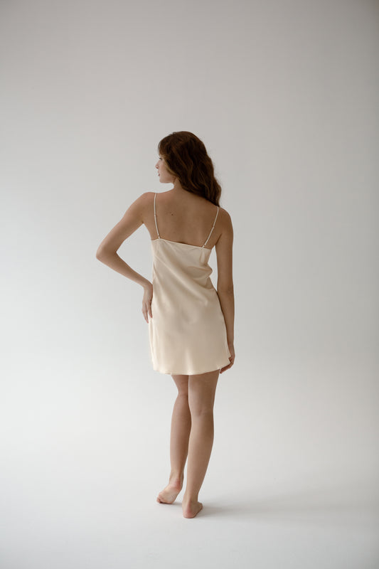 Katie Short Silk Slip Dress